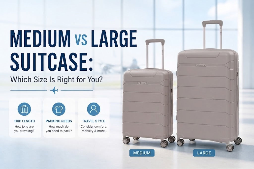 Medium vs Large Suitcase: Which Size Is Right for You?