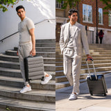 Aerolite Ryanair Bundle (55x35x20cm) Lightweight ABS Hard Shell Travel Carry On Cabin Suitcase + (40x20x25cm) Ryanair MAXIMUM Sized Holdall Cabin Bag