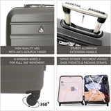 Aerolite Extra Large 29" Lightweight Hard Shell 8 - Wheels Suitcase, 5 Years Warranty, Pack Up To 32 KG - Aerolite UK