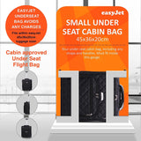 Aerolite easyJet Carry On Cabin New & Improved 2023 Model Hand Luggage fits easyJet (45x36x20cm) Allowance, Under Seat Cabin Trolley Suitcase Bag, 5 Years Warranty, 28L - Aerolite UK