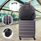Aerolite Easyjet Bundle, Large Cabin (56x45x25cm) Lightweight Hard Shell Cabin Suitcase & (45x36x20cm) Easyjet Max Holdall