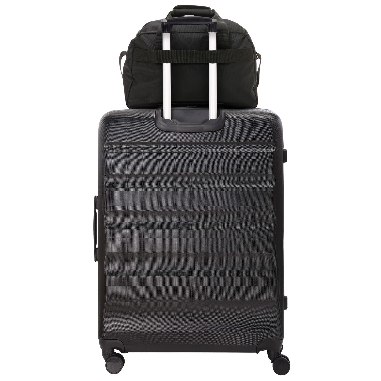 Aerolite suitcase with cabin bag stacked