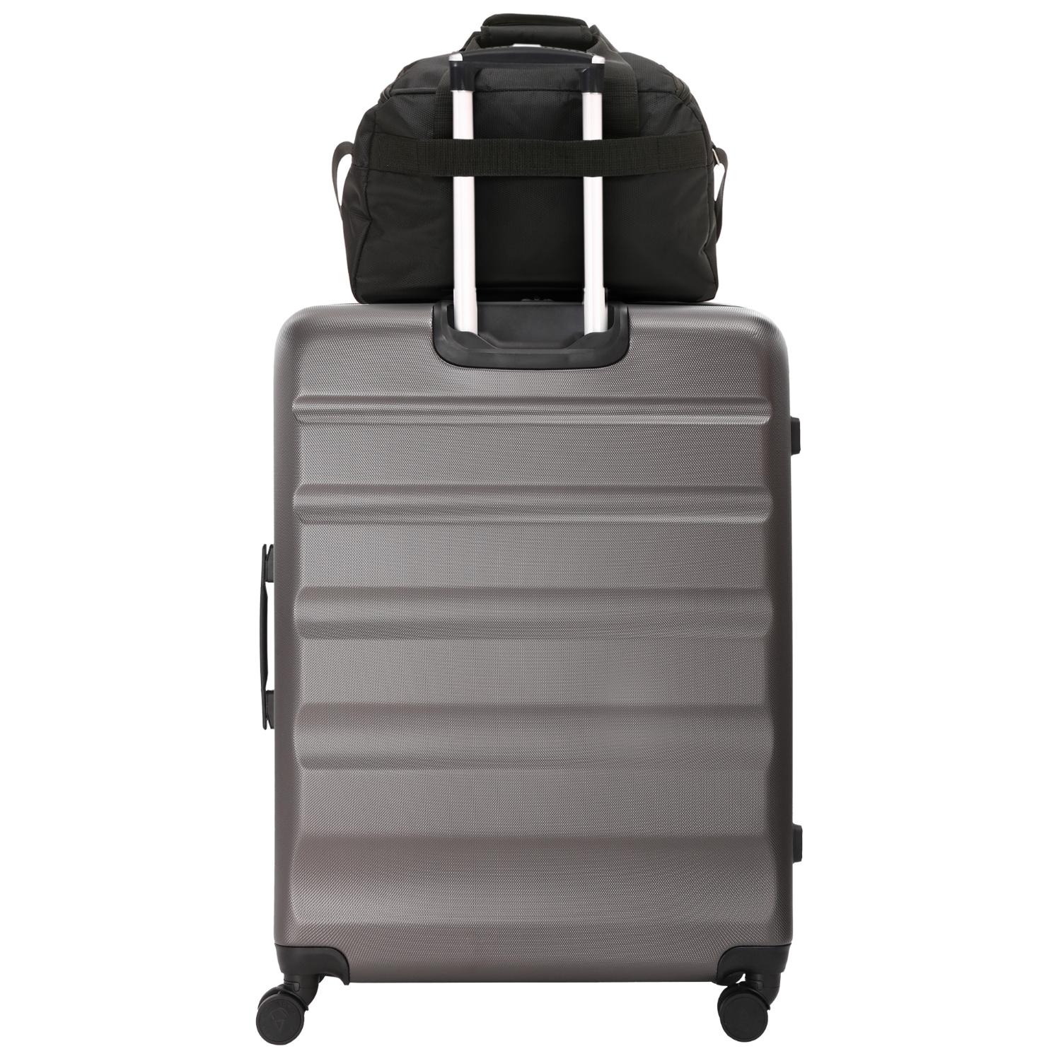 Aerolite suitcase with cabin bag on top