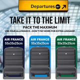Aerolite suitcase size comparison for Air France