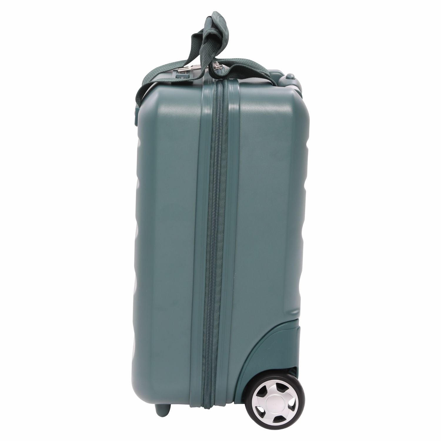 Aerolite Ryanair Approved Cabin Bag 40x20x25cm– Lightweight 2-Wheel Hard Shell Underseat Trolley with TSA Lock – Eco-Friendly Interior – Forest Green