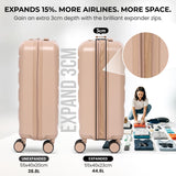 Aerolite Ryanair Cabin Bag Bundle – Expandable 55x40x20/23cm Hard Shell Suitcase + 40x30x20cm Underseat Bag (Latest Ryanair Size), Airline-Approved Carry-On Luggage Set with TSA Lock