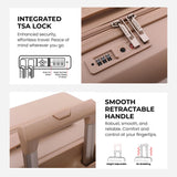 Aerolite Ryanair Cabin Bag Bundle – Expandable 55x40x20/23cm Hard Shell Suitcase + 40x30x20cm Underseat Bag (Latest Ryanair Size), Airline-Approved Carry-On Luggage Set with TSA Lock