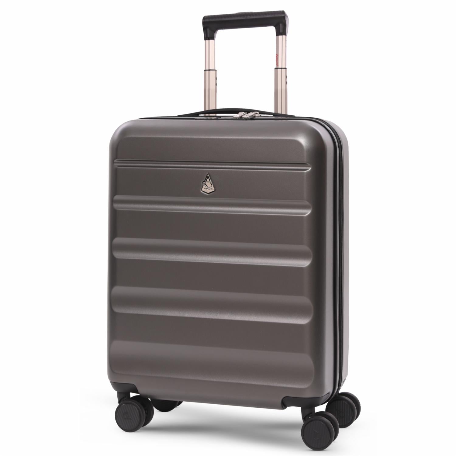 Aerolite Ryanair Cabin Bag Bundle – Expandable 55x40x20/23cm Hard Shell Suitcase + 40x30x20cm Underseat Bag (Latest Ryanair Size), Airline-Approved Carry-On Luggage Set with TSA Lock