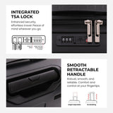 Aerolite Ryanair Cabin Bag Bundle – Expandable 55x40x20/23cm Hard Shell Suitcase + 40x30x20cm Underseat Bag (Latest Ryanair Size), Airline-Approved Carry-On Luggage Set with TSA Lock