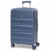 Aerolite 24” Medium 67L ABS Check-In Suitcase – Lightweight Hard Shell Luggage with 4 Spinner Wheels, TSA Lock & Organised Interior – Blue