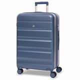 Aerolite 24” Medium 67L ABS Check-In Suitcase – Lightweight Hard Shell Luggage with 4 Spinner Wheels, TSA Lock & Organised Interior – Blue
