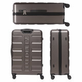 Aerolite 3-Piece Luggage Set – Lightweight Hard Shell Suitcases with 4 Dual Spinner Wheels & TSA Lock – Expandable Cabin (21”), Medium (24”), Large (28”) – Expandable Carry-On Case Included – Charcoal