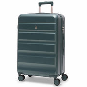 Aerolite 24” Medium 67L ABS Check-In Suitcase – Lightweight Hard Shell Luggage with 4 Spinner Wheels, TSA Lock & Organised Interior – Forest Green
