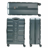 Aerolite 3-Piece Luggage Set – Lightweight Hard Shell Suitcases with 4 Dual Spinner Wheels & TSA Lock – Expandable Cabin (21”), Medium (24”), Large (28”) – Expandable Carry-On Case Included – Forest Green