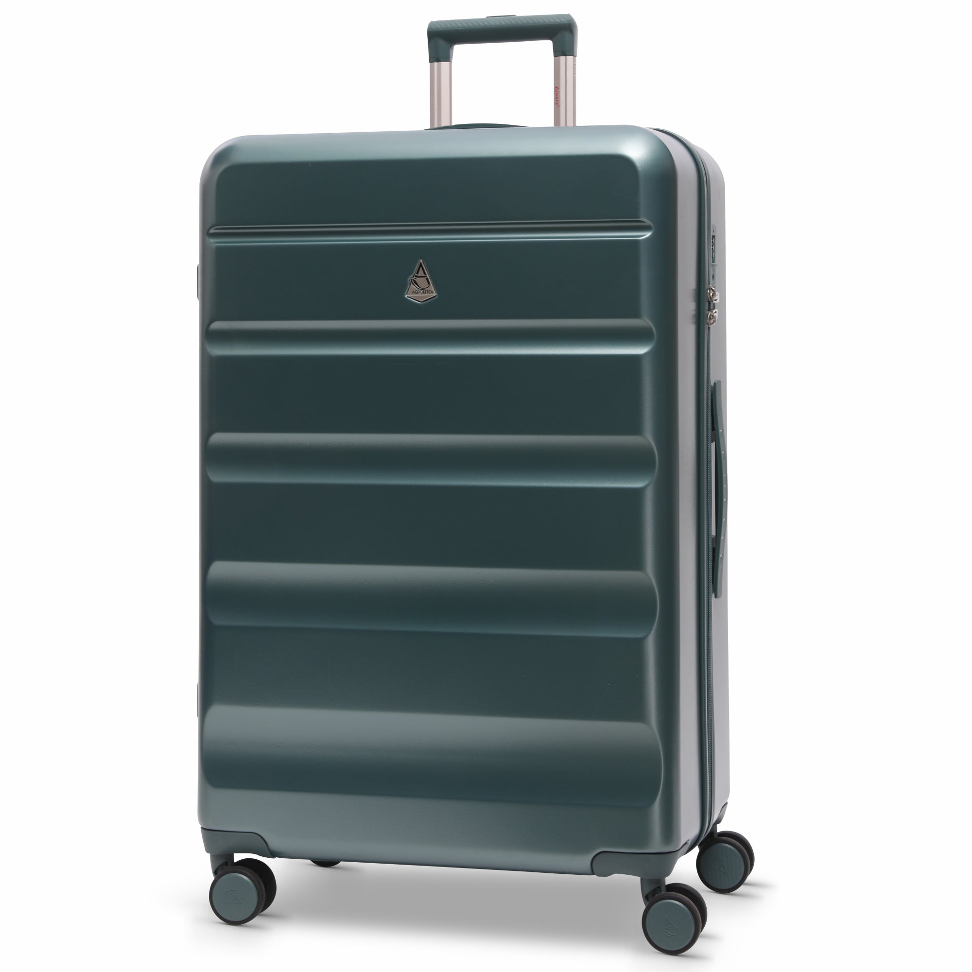 Aerolite Large 28" 100L Lightweight ABS Hard Shell Suitcase, 4 Dual Wheel Spinner, TSA Lock, Durable Check-In Hold Luggage - Forest Green