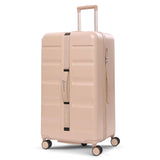 Aerolite 101L Large Trunk Suitcase with 4+1 Spinner Wheels, ABS Hard Shell Luggage with TSA Lock, Lightweight Check-in Travel Suitcase Trunk - Beige