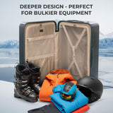 Aerolite 101L Large Trunk Suitcase with 4+1 Spinner Wheels, ABS Hard Shell Luggage with TSA Lock, Lightweight Check-in Travel Suitcase Trunk - Forest Green