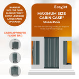 Aerolite 56x45x25cm Large Cabin Bag – Easyjet Large Cabin/Plus/Flexi, British Airways & Jet2 Maximum Cabin Luggage Size, Lightweight Hard Shell Suitcase with 8 Spinner Wheels, TSA Lock, 56L Capacity, 5-Year Warranty, Forest Green (Set of 2)