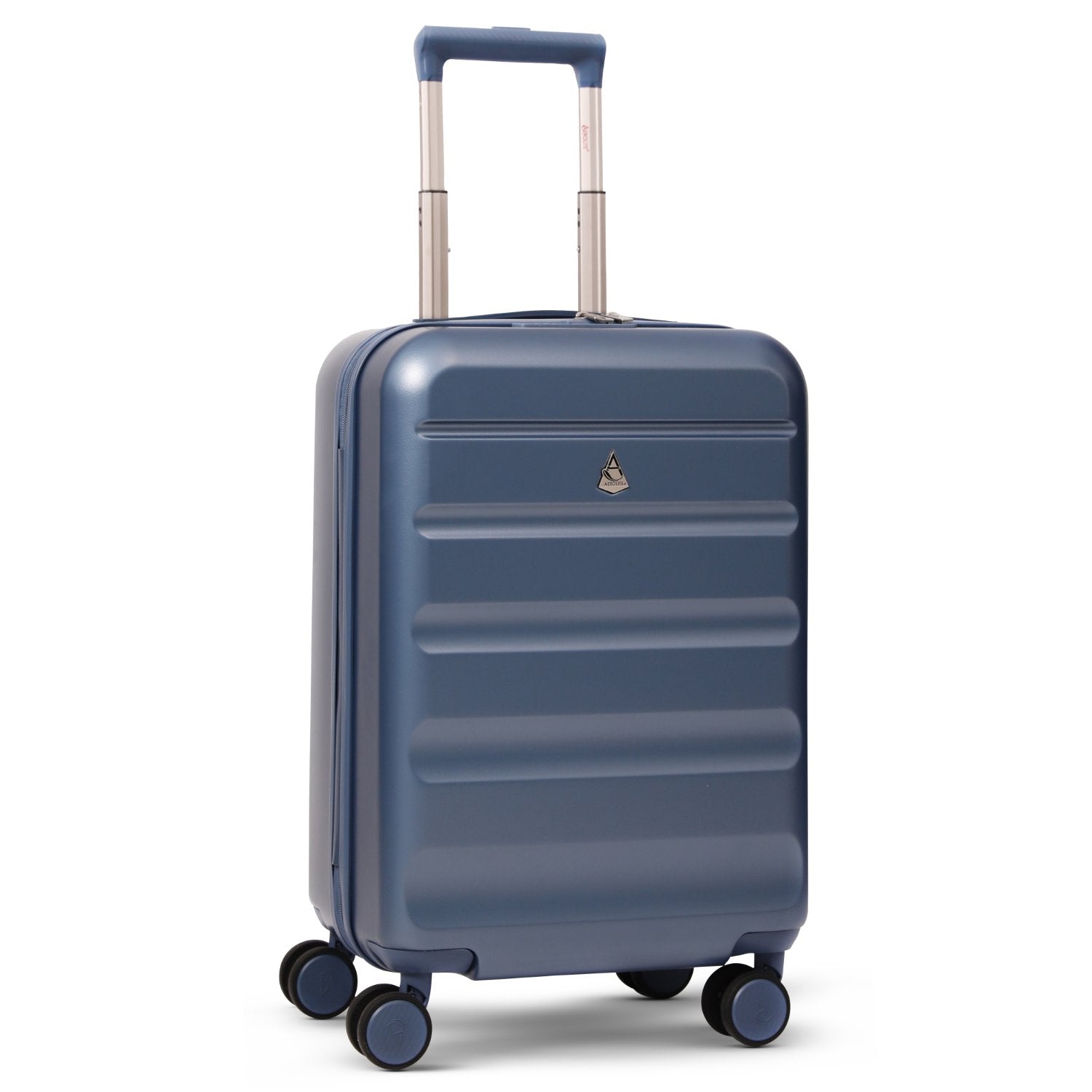 Aerolite 55x35x25cm Hard Shell Carry On Hand Cabin Luggage Suitcase with 4 Spinner Wheels & TSA Lock – Max Size Cabin Bag for Air Europa, Air France, ITA Airways, KLM & Transavia - Blue