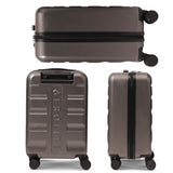 Aerolite 55x35x25cm Hard Shell Carry On Hand Cabin Luggage Suitcase with 4 Spinner Wheels & TSA Lock – Max Size Cabin Bag for Air Europa, Air France, ITA Airways, KLM & Transavia - Charcoal
