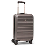 Aerolite 55x35x25cm Hard Shell Carry On Hand Cabin Luggage Suitcase with 4 Spinner Wheels & TSA Lock – Max Size Cabin Bag for Air Europa, Air France, ITA Airways, KLM & Transavia - Charcoal