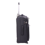 Aerolite 56x45x25cm British Airways Jet2 & easyJet Upgrade Maximum Allowance Large Lightweight 2 Wheel Carry On Hand Cabin Luggage Bag Suitcase 56x45x25 with TSA Approved Lock Black - Aerolite UK