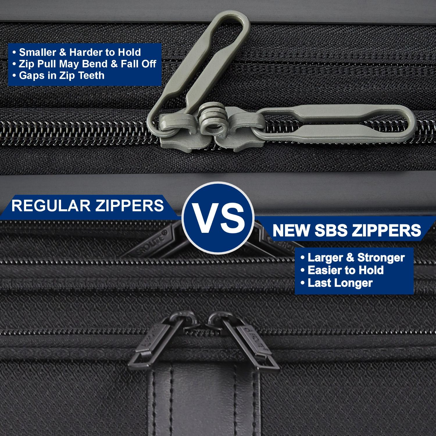 Aerolite Expandable Premium Cabin Suitcase 55x40x23cm to 55x40x26cm – Max Size for Wizz Air Priority, Lufthansa, Eurowings, Norwegian – Lightweight 4-Wheel Carry On Hand Luggage, 50L, Black