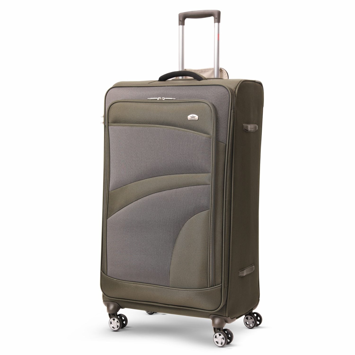 Aerolite 30" Super Lightweight Soft Shell Large Checked In Hold Luggage Suitcase with 8 Wheels, 108L Capacity - Midnight Fern