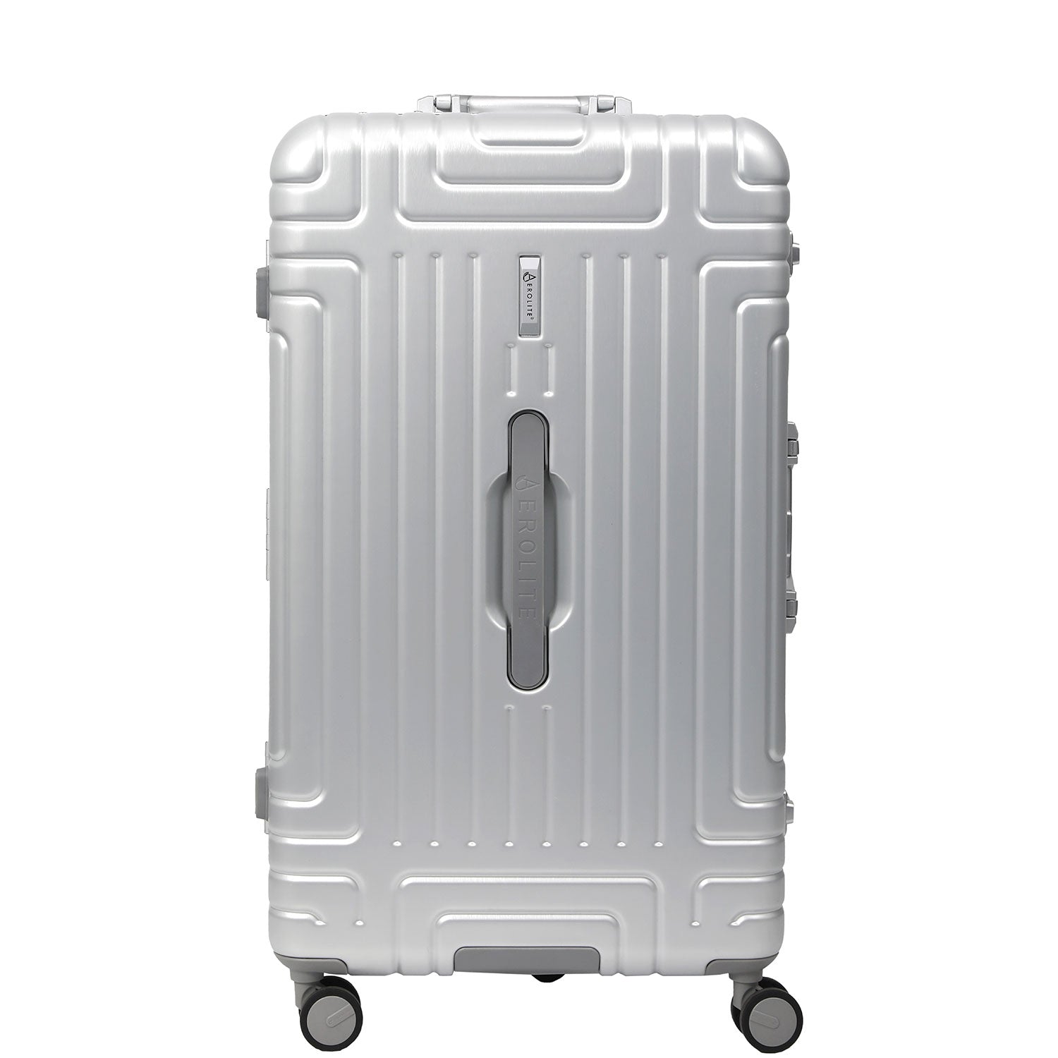 Aerolite Zipperless  Aluminium Frame Trunk, Premium Trunk Suitcase, TSA Latch-Lock, Aluminium Frame, Silent Hinomoto Wheels, 97.6L Large Luggage