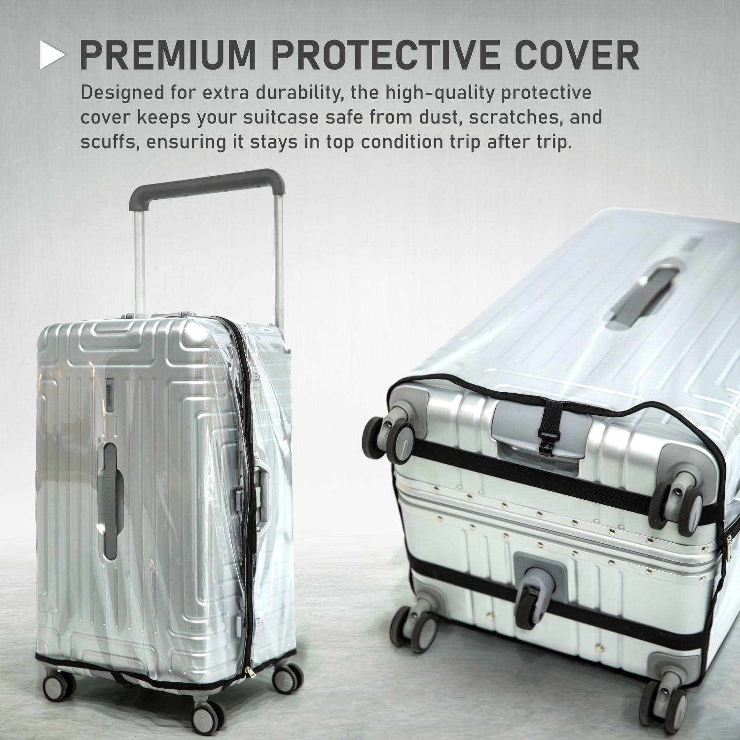 Aerolite Zipperless  Aluminium Frame Trunk, Premium Trunk Suitcase, TSA Latch-Lock, Aluminium Frame, Silent Hinomoto Wheels, 97.6L Large Luggage