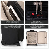 Aerolite Expandable (55x40x20cm) to (55x40x23cm) Ryanair & Wizz Air Priority Max, Lufthansa Max Lightweight Cabin Suitcase