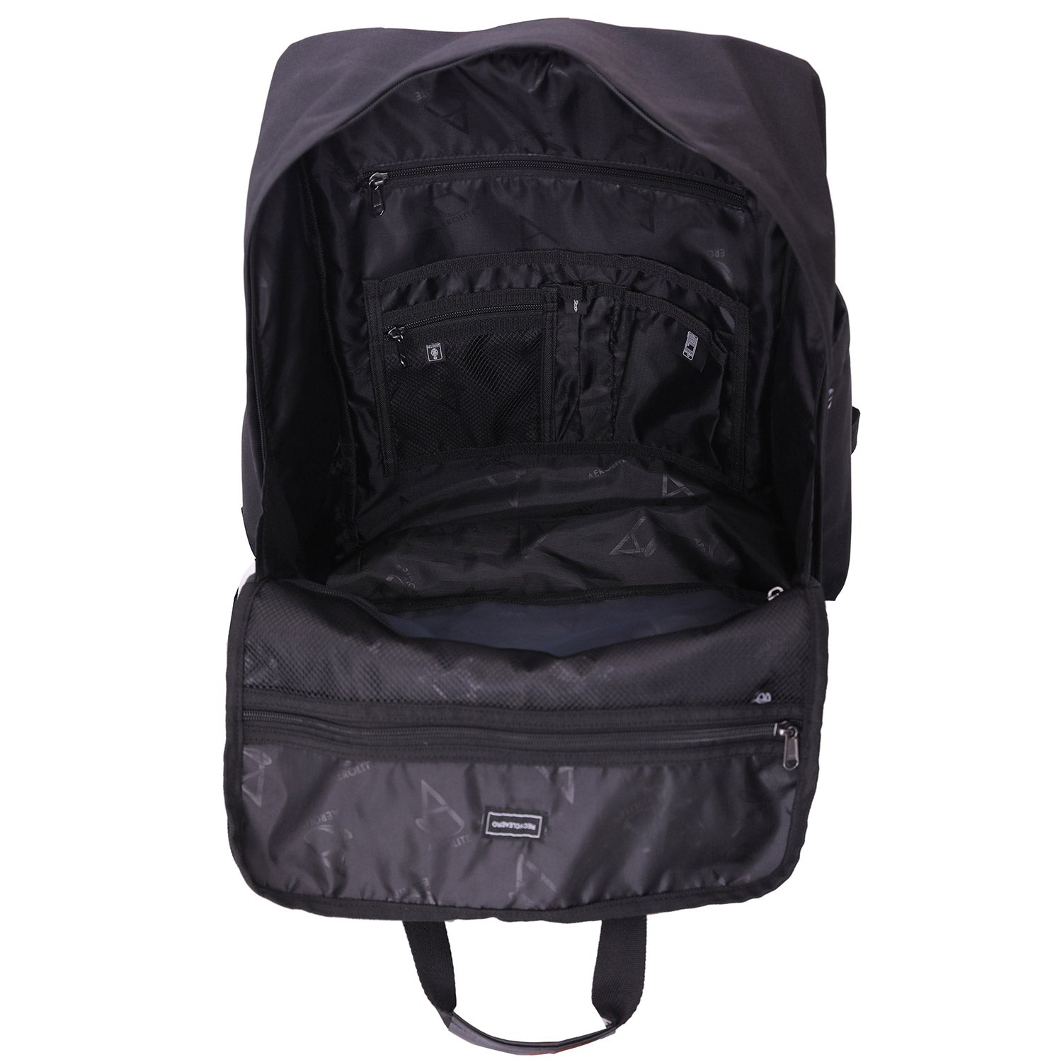 Aerolite 45x36x20 Easyjet Maximum Size Backpack With Removable Small Carry Pouch Recycled Eco-Friendly Shower-Resistant Cabin Luggage Approved Travel Carry On Flight Rucksack with 10 Year Warranty - Aerolite UK
