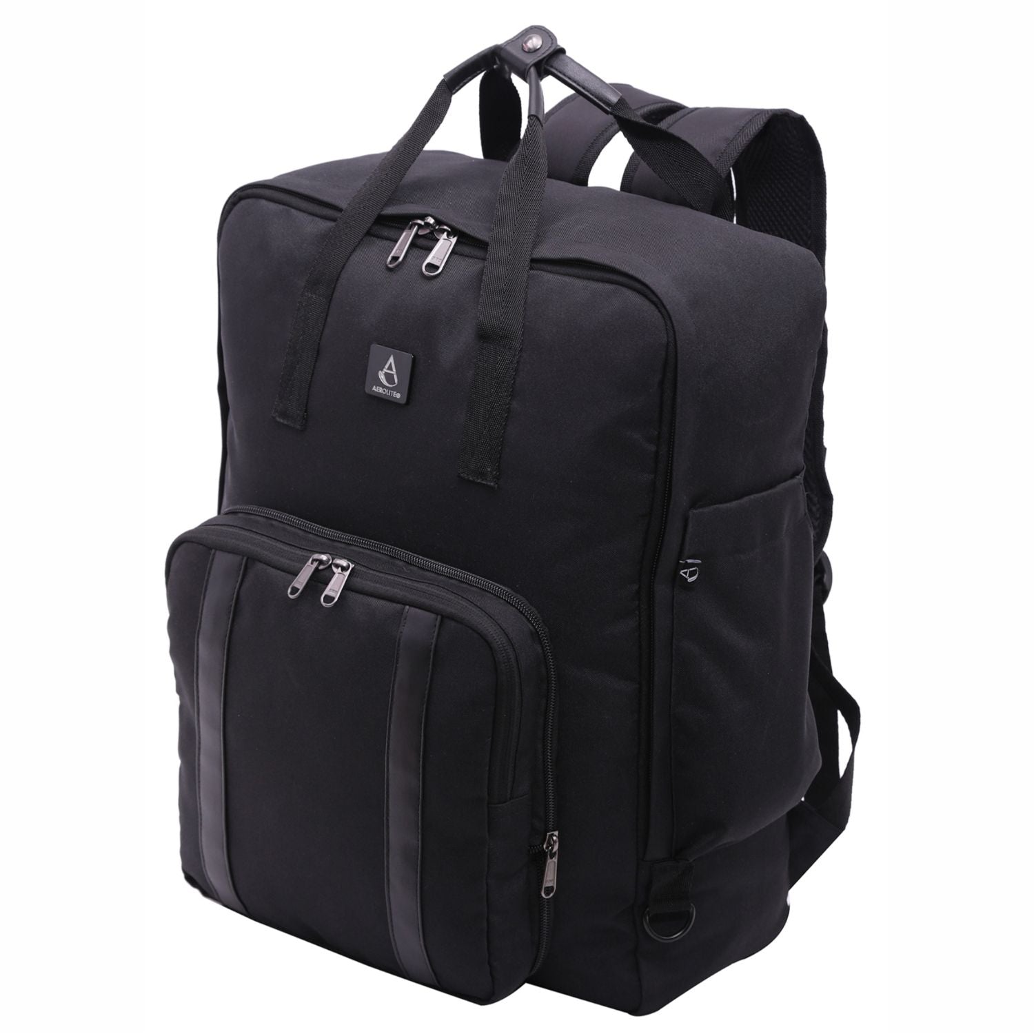 Aerolite 45x36x20 Easyjet Maximum Size Backpack With Removable Small Carry Pouch Recycled Eco-Friendly Shower-Resistant Cabin Luggage Approved Travel Carry On Flight Rucksack with 10 Year Warranty - Aerolite UK