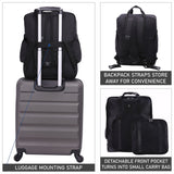 Aerolite 45x36x20 Easyjet Maximum Size Backpack With Removable Small Carry Pouch Recycled Eco-Friendly Shower-Resistant Cabin Luggage Approved Travel Carry On Flight Rucksack with 10 Year Warranty - Aerolite UK