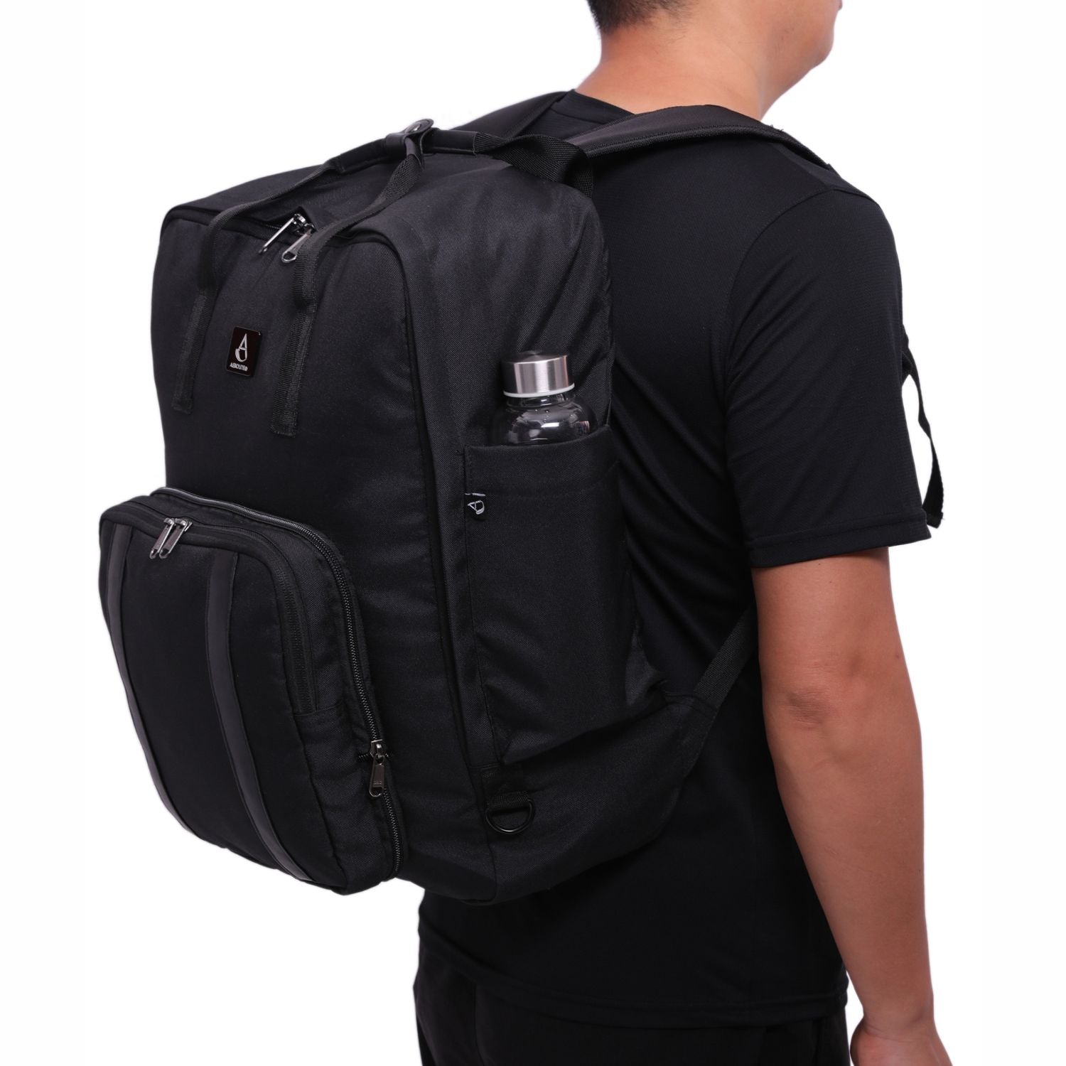 Aerolite 45x36x20 Easyjet Maximum Size Backpack With Removable Small Carry Pouch Recycled Eco-Friendly Shower-Resistant Cabin Luggage Approved Travel Carry On Flight Rucksack with 10 Year Warranty - Aerolite UK