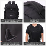 Aerolite 45x36x20cm easyJet Maximum Premium Quality Tactical Backpack, Made From Recycled Eco - Friendly Shower - Resistant Material, 10 Year Brand Warranty + Luggage Scale + TSA Lock - Aerolite UK