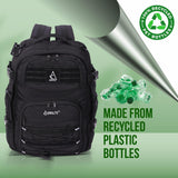 Aerolite 45x36x20cm easyJet Maximum Premium Quality Tactical Backpack, Made From Recycled Eco - Friendly Shower - Resistant Material, 10 Year Brand Warranty + Luggage Scale + TSA Lock - Aerolite UK