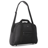 AEROLITE (40x30x15cm) British Airways Maximum, KLM, Air France, Turkish Airlines Maximum Allowance Size Holdall, Cabin Luggage Under Seat Flight Bag, Black - Aerolite UK