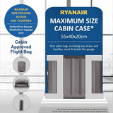 Aerolite Ryanair Maximum Bundle (55x40x20 Suitcase + 40x20x25 Holdall) 2 - Piece Carry On Hand Cabin Luggage Set Bundle - Aerolite UK
