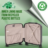 Aerolite 45x36x20cm easyJet Maximum Size 8 Wheel ABS Hard Shell Carry On Hand Cabin Luggage Underseat Flight Travel Bag Spinner Suitcase 45x36x20 with TSA Lock & 5 Year Warranty - Aerolite UK