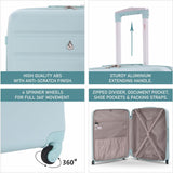 Aerolite 25" (69x50x27cm) Medium Lightweight Hard Shell Luggage Suitcase with 4 Wheels, 82L Capacity - Aerolite UK