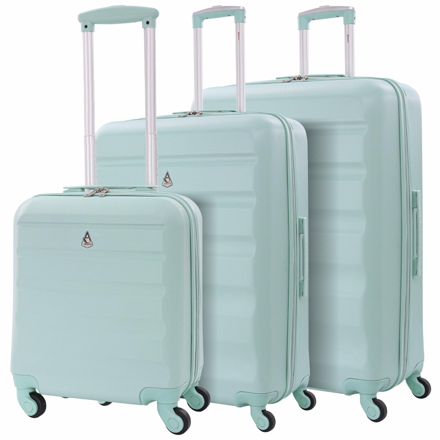 Aerolite Hard Shell Lightweight Suitcase Complete Luggage Set (Cabin 18" + Medium 25"+ Large 29" Hold Luggage Suitcase) - Aerolite UK