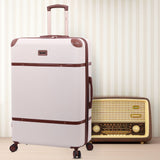 Aerolite Vintage Classic Retro Style Lightweight ABS Hard Shell Luggage With In-Built TSA Lock & Ultra Quiet Hinomoto 8-Wheels (Cabin 21", Medium 25", Large 29") - Aerolite UK