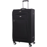 Aerolite Reinforced Super Strong and Light 4 Wheel Lightweight Hold Check in Luggage Suitcase With 3-Digit Combination Barrel Padlock, Double-Tube Retractable Trolley Handle, 10 Year Guarantee - Aerolite UK