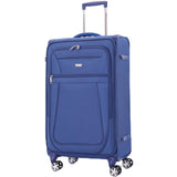 Aerolite Reinforced Super Strong and Light 4 Wheel Lightweight Hold Check in Luggage Suitcase With 3-Digit Combination Barrel Padlock, Double-Tube Retractable Trolley Handle, 10 Year Guarantee - Aerolite UK