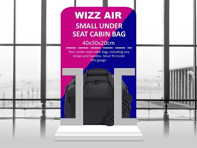 Aerolite Wizz Air Max Cabin Bundle – Expandable 55x40x23cm Suitcase + 40x30x20cm Underseat Holdall - Lightweight, Eco-Friendly Travel Set