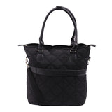 Aerolite 45x36x20cm Easyjet Maximum Super Premium Quality Eco Friendly Laptop Bag - Fits up to 16.5", Overnight Hand Cabin Luggage Shoulder Bag Quilted with 10 Year Warranty (Black) + Luggage Scale + TSA Lock