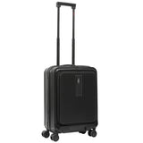 Aerolite M-Lite Smart 21” Cabin Suitcase – Silent & Smooth Hinomoto Wheels with Brake Button, Front Laptop Pocket, Durable PP Polypropylene, USB Charging, TSA Lock, 55x40x23cm