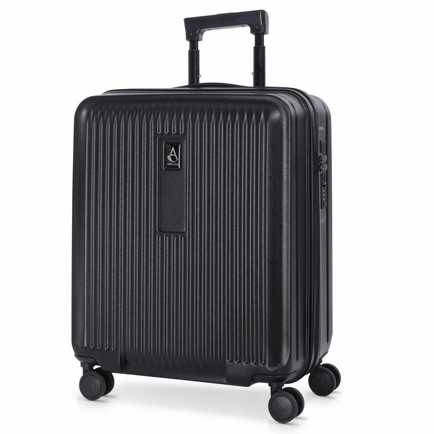 Aerolite M-Lite Premium 56x45x25cm Easyjet Plus Cabin Suitcase with USB Port, TSA Lock, Silent Hinomoto Wheels, Lightweight Polypropylene, 15-Year Warranty