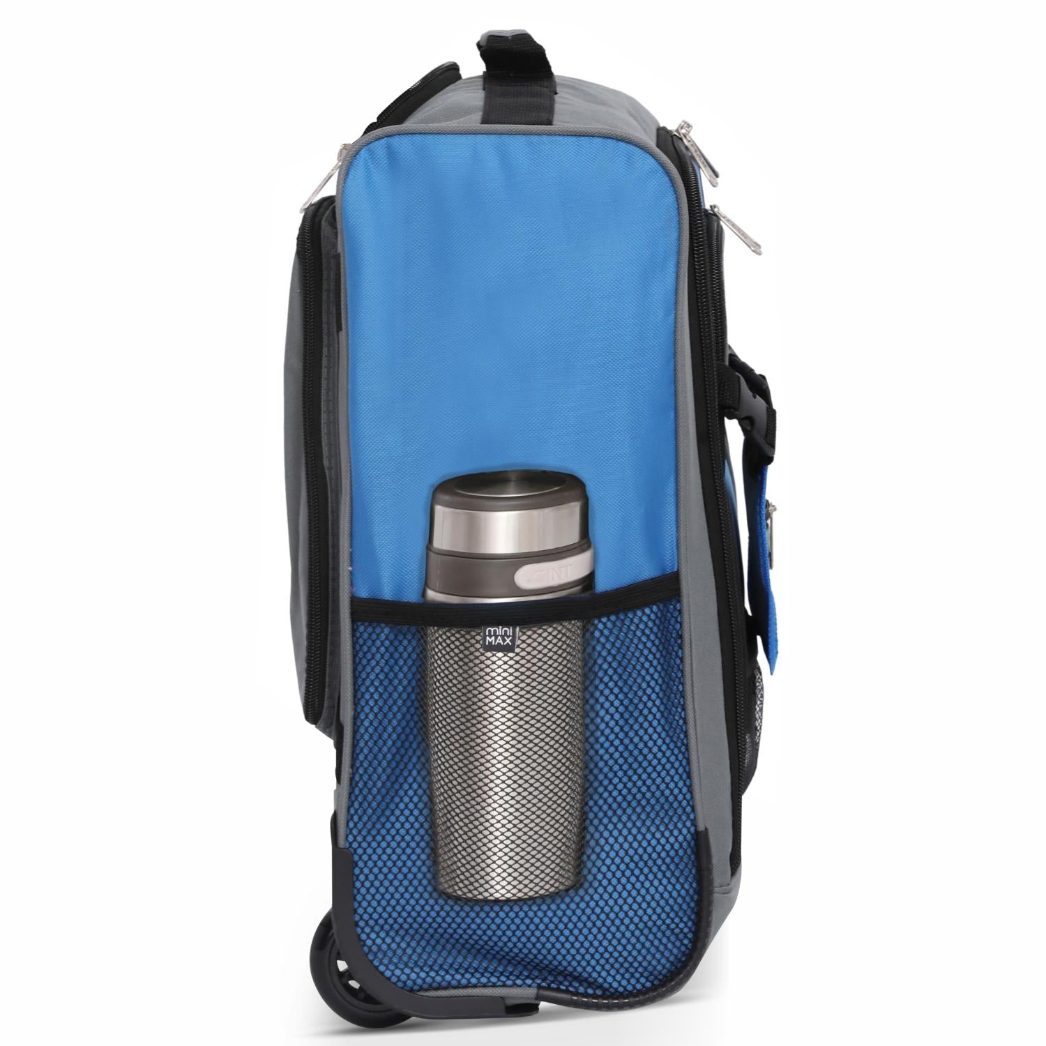 Aerolite MiniMAX New Ryanair 40x30x20 Maximum Size Cabin Underseat Trolley Backpack, also fits Wizz Air maximum size requirements, 2 Wheels